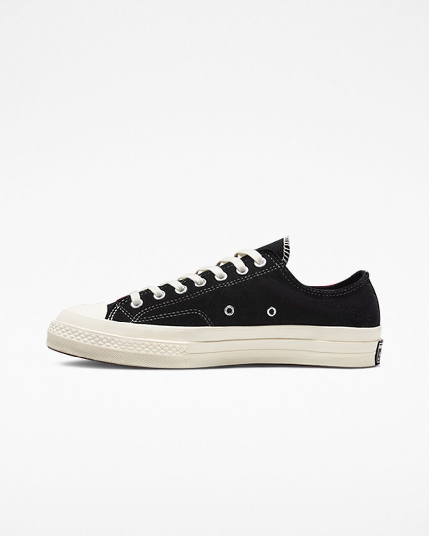 Zapatillas Bajas Converse Chuck 70 Beyond Retro Velvet Hombre Negras Rojas | PE P72058